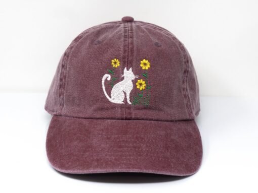 Embroidered Kitten Baseball Cap Purrfect Summer Style for Cat Lovers - Image 6