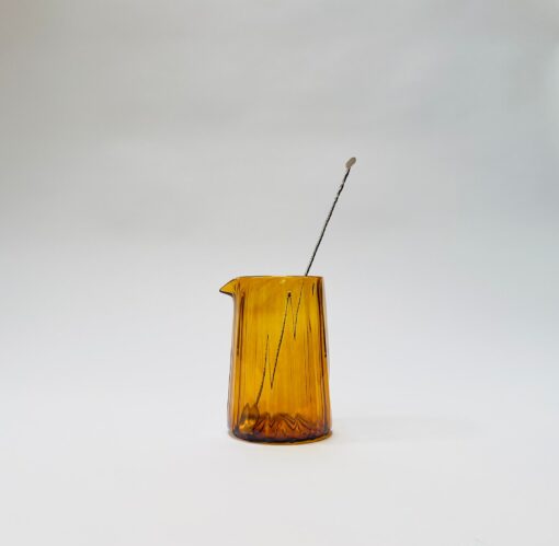 Handcrafted Amber Cocktail Mixing Glass Elevate Your Home Bar with Style and Precision - Image 4