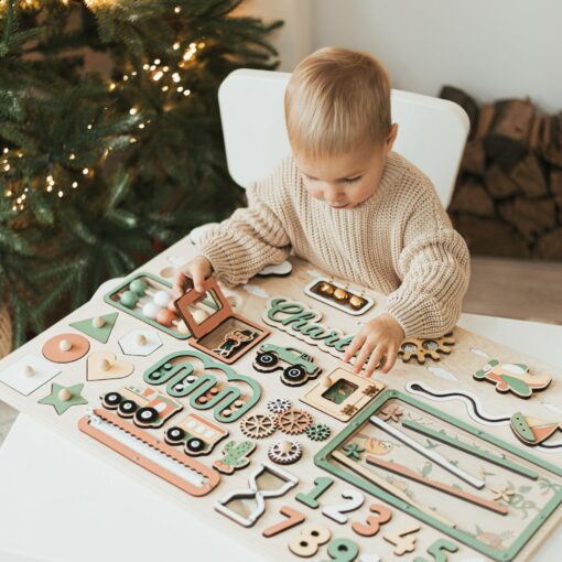 Super-Sized Sensory Adventure Personalized Montessori Ocean Busy Board for Curious Toddlers - Image 3