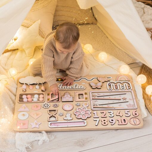Super-Sized Sensory Adventure Personalized Montessori Ocean Busy Board for Curious Toddlers - Image 5
