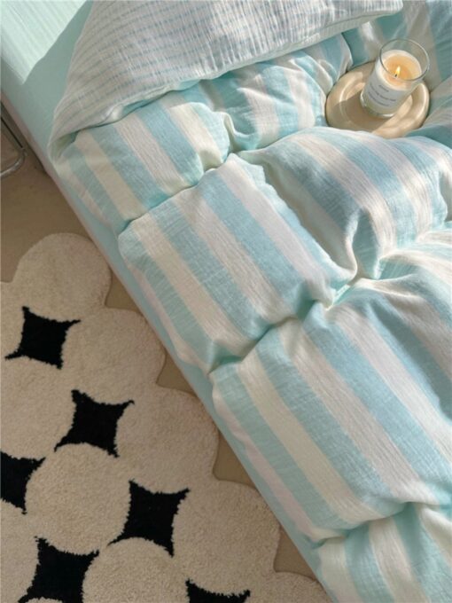 Striped Haven Indulge in the Softness of Double Gauze Cotton Bedding - Image 6
