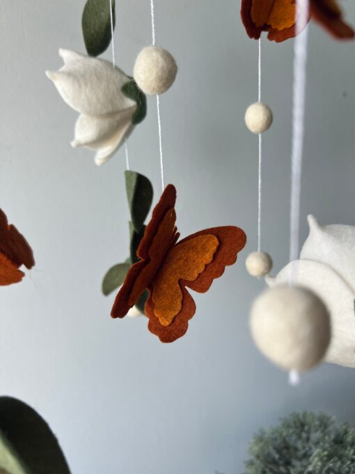 Enchanting Floral Baby Mobile A Serene Sanctuary for Your Little Princess - Image 5