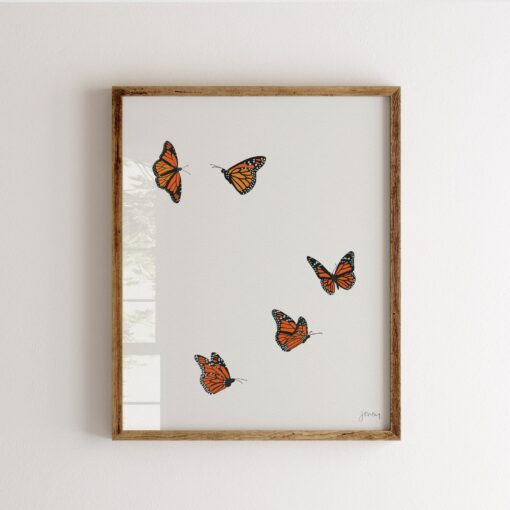 Butterflies Art Print by Jorey Hurley - Signed and Printed - Unframed or Framed (240215) - Image 2