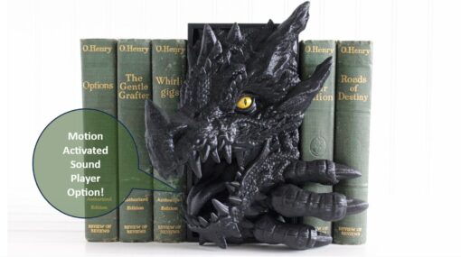 Enchanting Dragon Book Nook Immerse Yourself in Fantasy with a Voice-Activated Bookend - Image 2