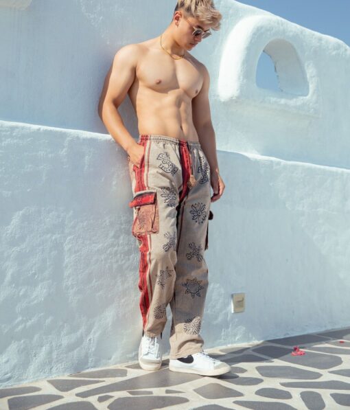 Sustainable Festival Cargo Pants Eco-Friendly Hippie Trousers for Men and Women - Image 4