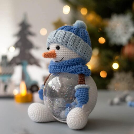 Amigurumi Christmas Snowman Crochet a Festive Holiday Decoration - Image 6