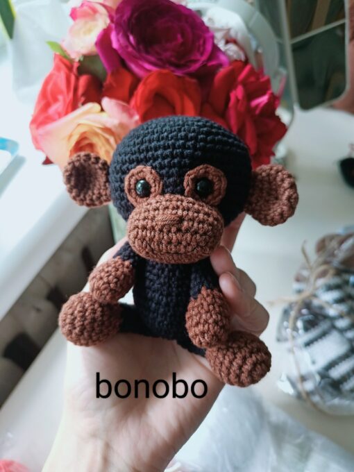 Adorable Handmade Monkey Stuffed Toy Personalized Gifts for Kids, Baby Showers, and Christmas - Image 3