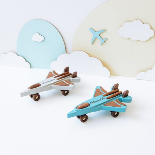 Personalized Wooden Airplane Toys Soar into Imaginative Adventures for Boys and Toddlers - Image 5