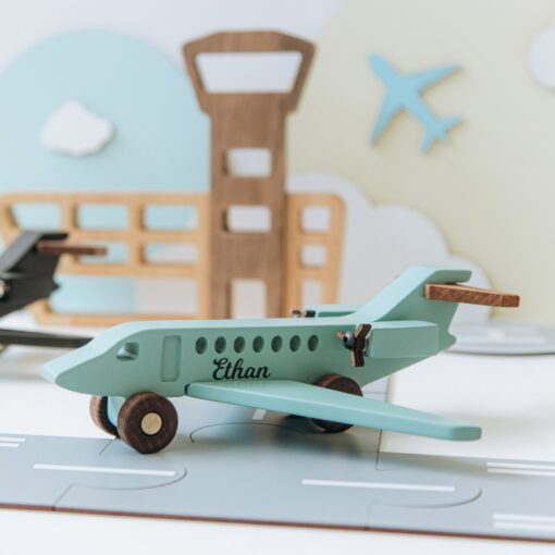 Personalized Wooden Airplane Toys Soar into Imaginative Adventures for Boys and Toddlers - Image 6