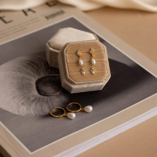 Unveil the Mystery Caitlyn Minimalist's Surprise Earrings Box with Velvet Case (Value $90) - Image 4