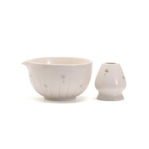 Handcrafted Dandelion Matcha Bowl Set Experience the Art of Japanese Tea Ceremony - Image 2