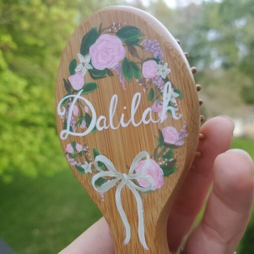 Personalized Handcrafted Keepsake Hairbrush A Cherished Gift for Little Ones - Image 3