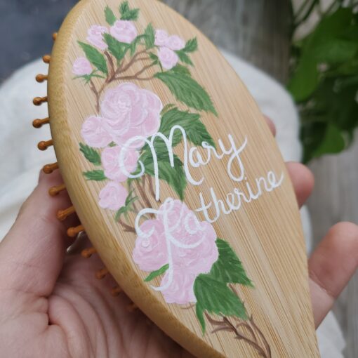 Personalized Handcrafted Keepsake Hairbrush A Cherished Gift for Little Ones - Image 5