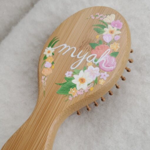 Personalized Handcrafted Keepsake Hairbrush A Cherished Gift for Little Ones - Image 2