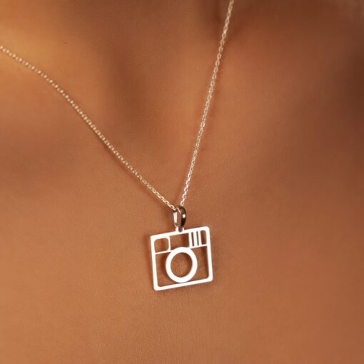 18K Gold Plated Camera Necklace Capture Memories with Style - Image 6