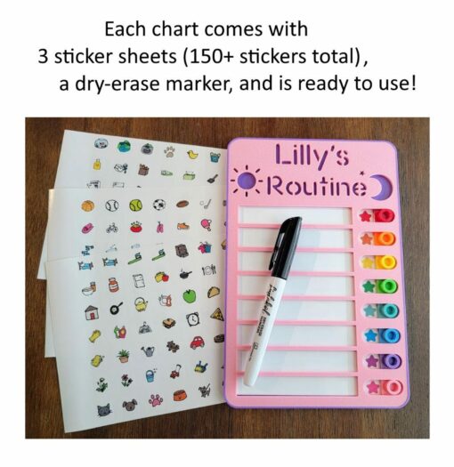 Rainbow Routine Revolution Empower Kids with Personalized Chore Charts - Image 2