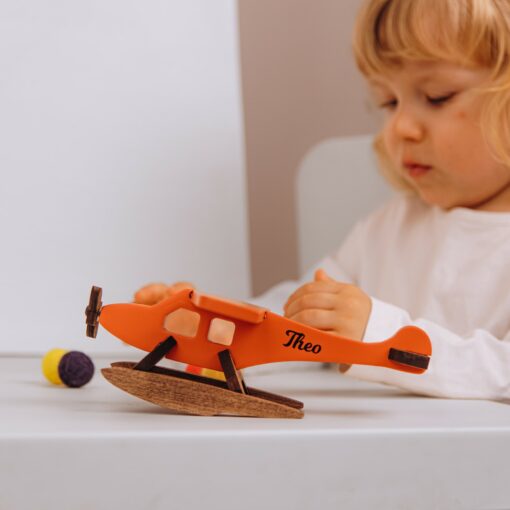 16 Vibrant Aircrafts Personalized Wooden Toys for Imaginative Play and Sensory Development - Image 2