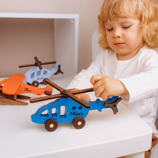 Personalized Wooden Airplane Toys Soar into Imaginative Adventures for Boys and Toddlers - Image 4