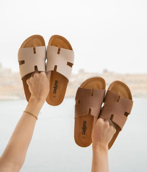 Sandstone Beige Cork Sandals for Men Elevate Your Style with Comfort and Luxury - Image 6