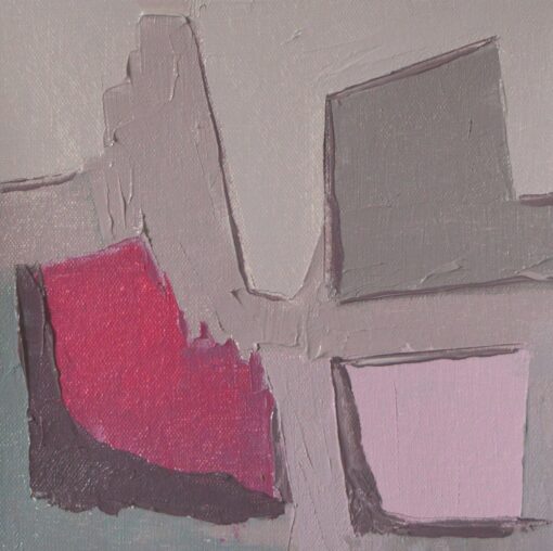 Abstract Minimalist Oil Painting Unique Modern Artwork on Canvas Board - Image 3