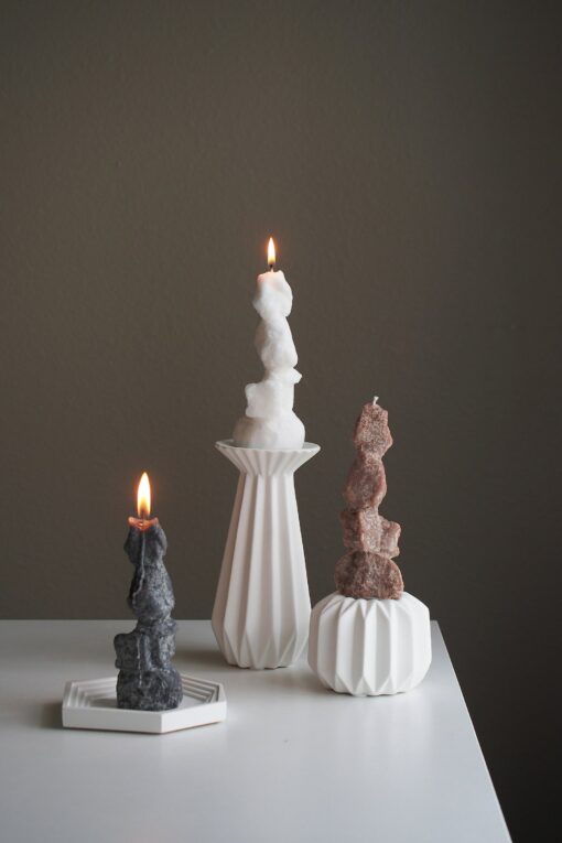 RockBlaze Handcrafted Palm Wax Pillar Candle for Meditation, Home Decor, and Gifting - Image 3