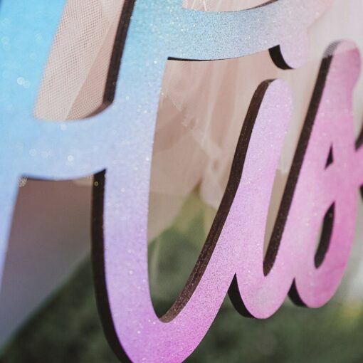 Enchanting Rainbow Wooden Name Sign A Personalized Haven for Your Little Princess - Image 4