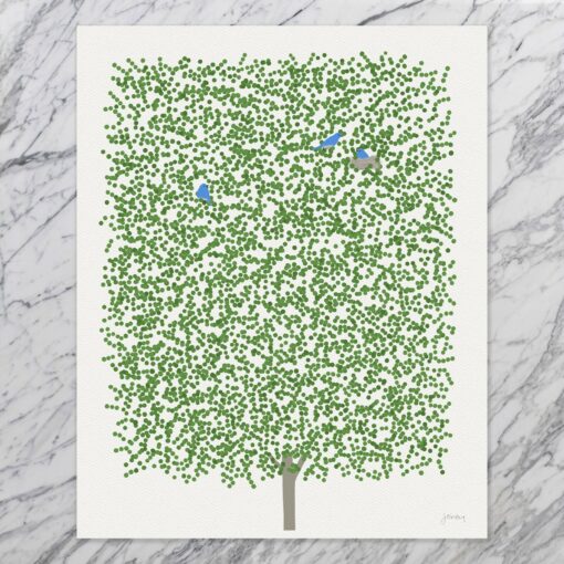 Summer Maple Art Print Signed and Printed by Jorey Hurley - Unframed or Framed (240707) - Image 3