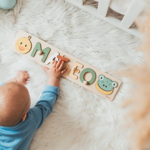 Personalized Woodland Animal Puzzle A Cherished Gift for Baby Showers, Birthdays, and Christmas - Image 3