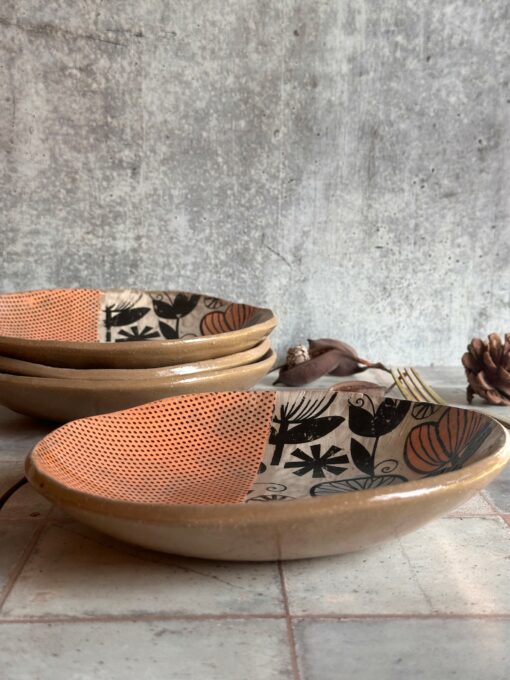 Exquisite Ceramic Duo Salad Bowl and Plates for Culinary Delights and Home Decor - Image 2