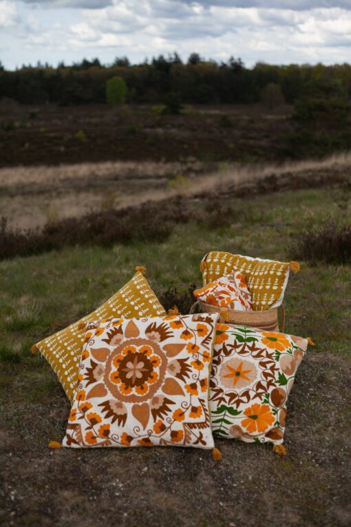 Embroidered Suzani Handwoven Pillow Cushion Covers Ethically Crafted, Fair & Slow - Image 3