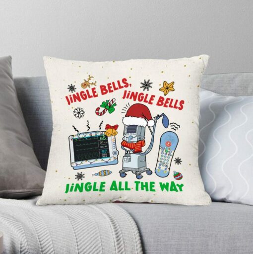 Christmas ICU Nurse A Festive Pillow for Holiday Cheer - Image 4