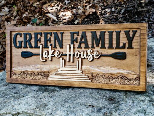 Personalized 3D Wooden Lake House Nautical Decor Create a Unique Lakeside Haven - Image 4