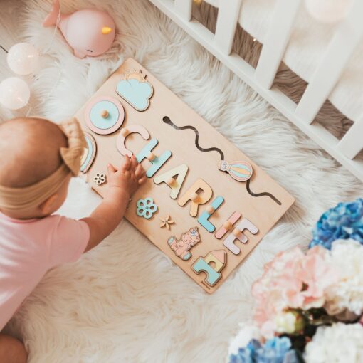 Personalized Montessori Busy Board A Sensory Adventure for Curious Toddlers - Image 2