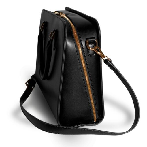 Sophisticated Vegan Leather MacBook Bag Timeless Work Bag for Women, Perfect for Back to School - Image 2