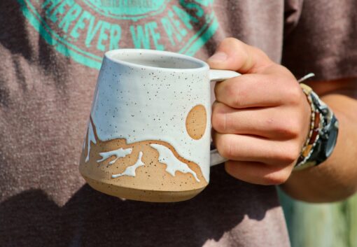 Celestial Sips from the Mountains Handmade Mug by Salt of the Earth Pottery - Image 6