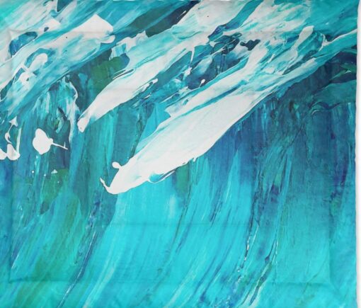 Coastal Boho Comforter Ocean Wave Art for a Serene Bedroom or Beach Home - Image 4
