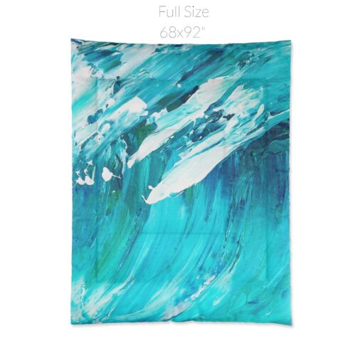 Coastal Boho Comforter Ocean Wave Art for a Serene Bedroom or Beach Home - Image 6