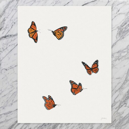 Butterflies Art Print by Jorey Hurley - Signed and Printed - Unframed or Framed (240215) - Image 3