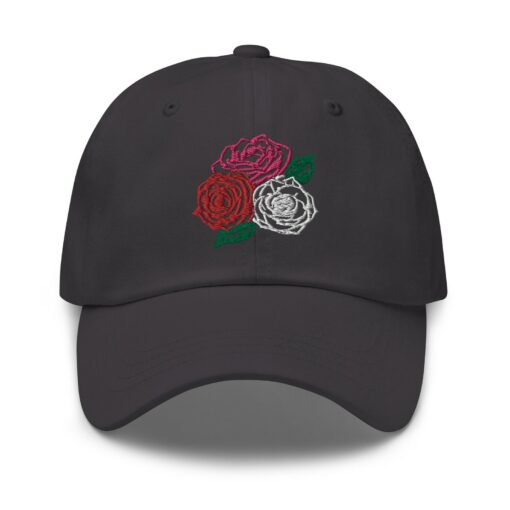 Three Roses Embroidered Dad Hat Bloom in Style with Our Adjustable Floral Cap - Image 5