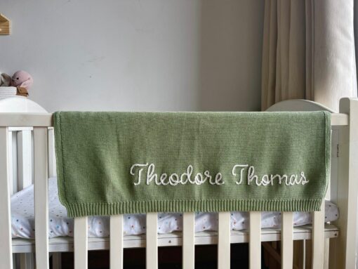 Personalized Baby Blanket Embroidered, Soft, Breathable, Perfect Gift for Newborns and Baby Showers - Image 2