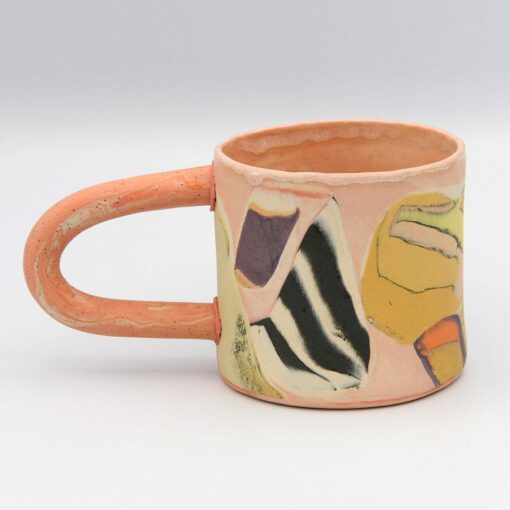 Mesmerizing Marbled Nerikomi Mug A Kaleidoscope of Colors in Ceramic - Image 3