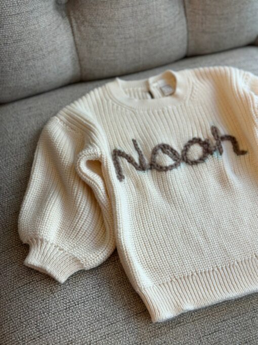 Personalized Baby Sweater Embroidered Sweatshirt, Custom Newborn Gift - Image 4