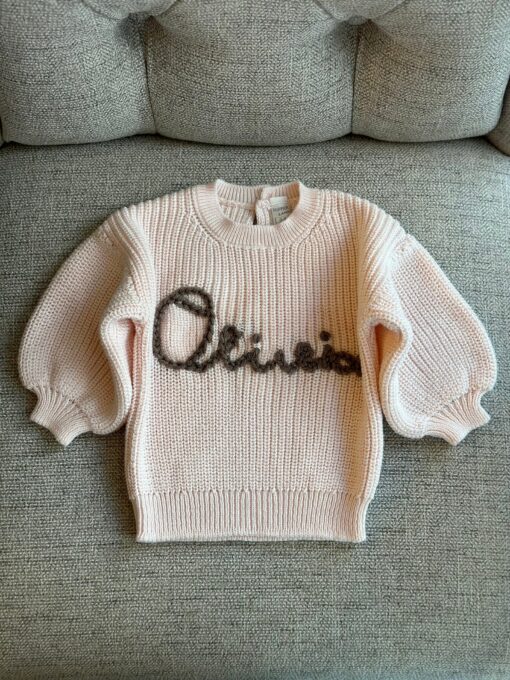 Personalized Baby Sweater Embroidered Sweatshirt, Custom Newborn Gift - Image 3