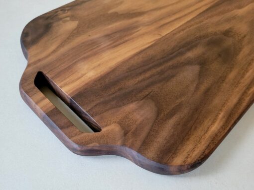 Black Walnut Charcuterie Board Double Cut Out Handle Paddle Board for Sophisticated Entertaining - Image 5