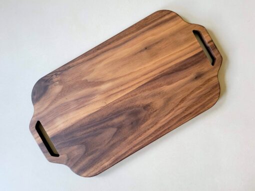 Black Walnut Charcuterie Board Double Cut Out Handle Paddle Board for Sophisticated Entertaining - Image 3