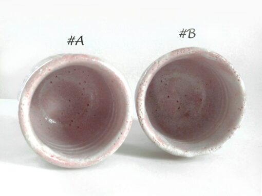 Exquisite 8.1oz Shino Ware Yunomi A Handcrafted Japanese Tea Cup in Light Pink - Image 4