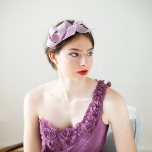 Lilac Fascinator A Touch of Elegance for Wedding Guests - Image 4