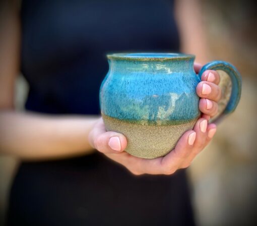 Azure Serenity Handcrafted Ceramic Masterpiece for Tranquil Living - Image 6