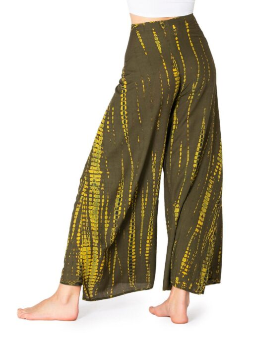 PANASIAM Culottes Sunshine Pants Flowy Tie-Dye Wrap Pants for Boho Style - Image 6