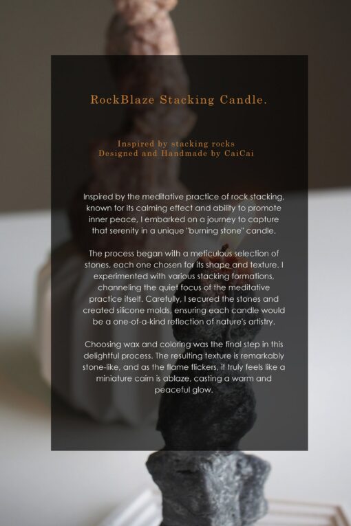 RockBlaze Handcrafted Palm Wax Pillar Candle for Meditation, Home Decor, and Gifting - Image 2
